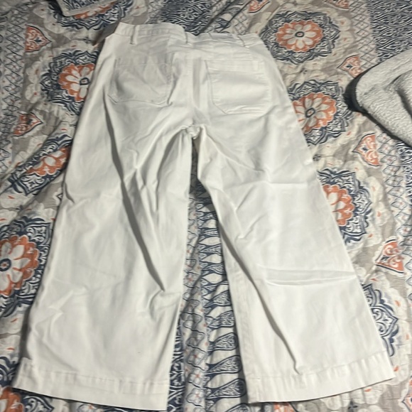 Jessica Simpson crop wide leg jean white - Picture 2 of 5